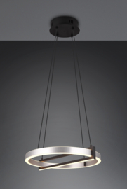 Trio lighting hanglamp Thompson, geborsteld aluminium
