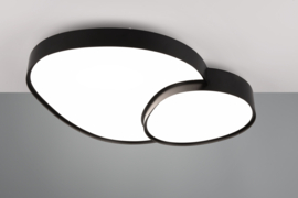 Trio lighting plafondlamp Rise led, zwart incl. afstandsbediening