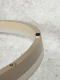 Fischer&Honsel  hanglamp Silvio led, ovaal zandkleur