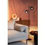 Lucide vloerlamp Sensas led, 2-lichts zwart
