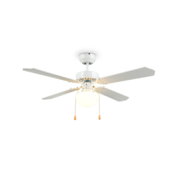 Trio lighting plafond ventilator Hammerfest, wit