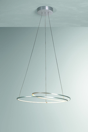 Bopp leuchten hanglamp AT led, geschuurd aluminium 45 cm