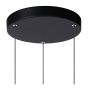 Lucide hanglamp Tubule led, 3-lichts zwart