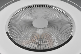 Trio lighting plafond ventilator Sandfjord, chroom incl. afstandsbediening 52 cm