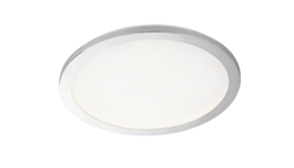 Plafondlamp Gotland led, rond chroom incl. switch dimmer 40 cm