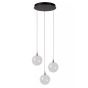 Lucide hanglamp Gisela led, 3-lichts transparant glas