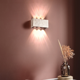 Fischer & Honsel wandlamp Coq led, antiek nikkel 21 cm