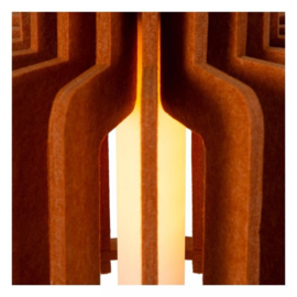 Lucide hanglamp Rollo, 1-lichts terracotta