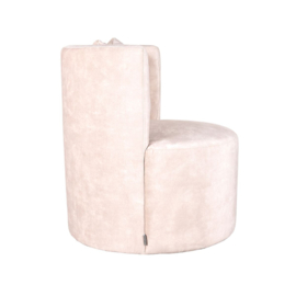 Label 51 fauteuil Evy, stof velours naturel