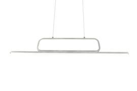 Trio lighting hanglamp Aick led, geborsteld staal met switch dimmer