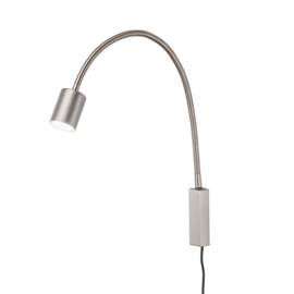 Fischer & Honsel wandlamp Flex Justi led, mat nikkel