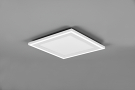 Plafondlamp Carus led, wit vierkant 33 cm