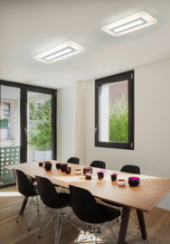 Helestra plafondlamp Wes led, wit 60 cm