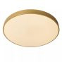 Lucide plafondlamp Unar led, mat goud-messing 60 cm incl. switch dimmer