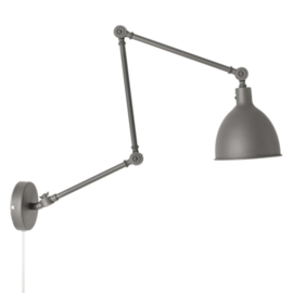 Wandlamp Bazar, grijs incl. licht bron