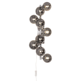 By Rydéns wandlamp Splendor, smoke glas incl. licht bron