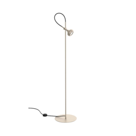 Pujol Lighting vloerlamp Mini Maxi led, mat nikkel