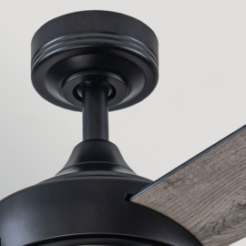 Elstead lighting plafond ventilator Pilote, mat zwart