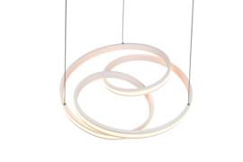 Trio lighting hanglamp Nuria led, mat wit met switch dimmer