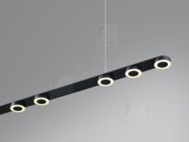 Helestra  hanglamp Eight led, 8-lichts zwart
