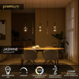 Lucide JASMINE - Hanglamp - LED Dimb. - CCT - 5x4W 2200K/3300K - Koper