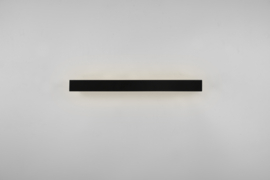 Trio lighting wandlamp Rocco led, zwart met acryl glas 60 cm IP44