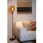 Lucide vloerlamp Ilona, ambetr glas
