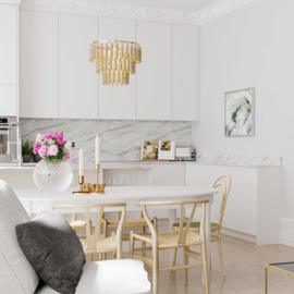 By Rydéns hanglamp Cloe, beige incl. licht bron