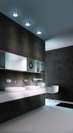 Helestra plafondlamp Pala led, rond mat wit IP30