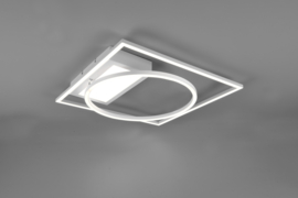 Trio lighting plafondlamp Downey led, wit incl. afstandsbediening