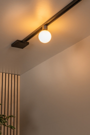 Lucide TRACK TYCHO- Railspot - 1-fase Railsysteem / Railverlichting -zwart-opaal