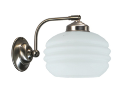 Old timerlight wandlamp Accordeon, opaal glas