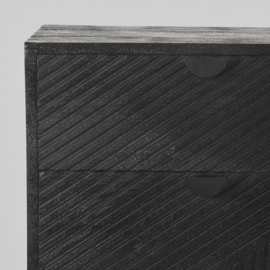 Label51 Lage kast Cotia, zwart