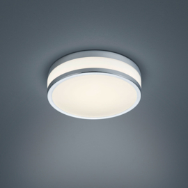 Helestra plafondlamp Zelo led, wit IP44 29 cm incl. bewegingsmelder