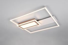 Trio lighting plafondlamp Spiro led, warm grijs incl. switch dimmer