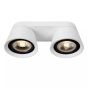 Lucide plafondspot Trigono led, 2-lichts wit incl ES111