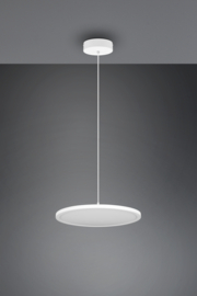 Hanglamp Tray led, 1-lichts mat wit 40 cm