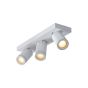 Lucide plafondspot Taylor led, 3-lichts wit IP44