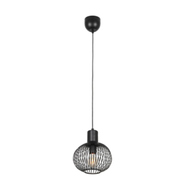 Trio lighting hanglamp zwart 23 cm
