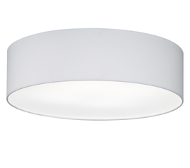Fischer & Honsel plafondlamp Maat, witte stoffen kap 55 cm