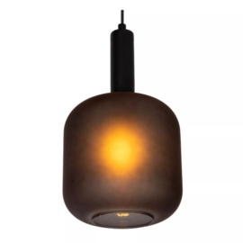 Lucide hanglamp Eloise, 3-lichts met antraciet glas