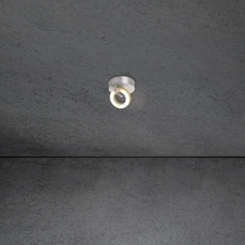 Escale MIDNIGHT spot rond led, aluminium-taupe