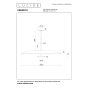 Lucide  hanglamp Kenneth led, zwart mat goud 60 cm