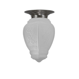 Old timer light plafondlamp Lampion, satine glas