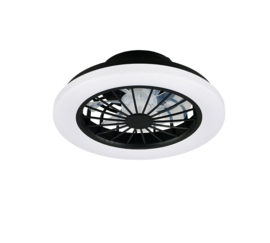 Trio lighting plafond ventilator Rotsund  led, wit incl. remote
