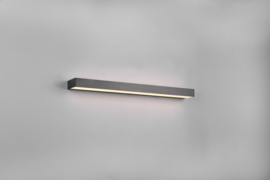 Trio lighting wandlamp Rocco led, zwart met acryl glas 60 cm IP44