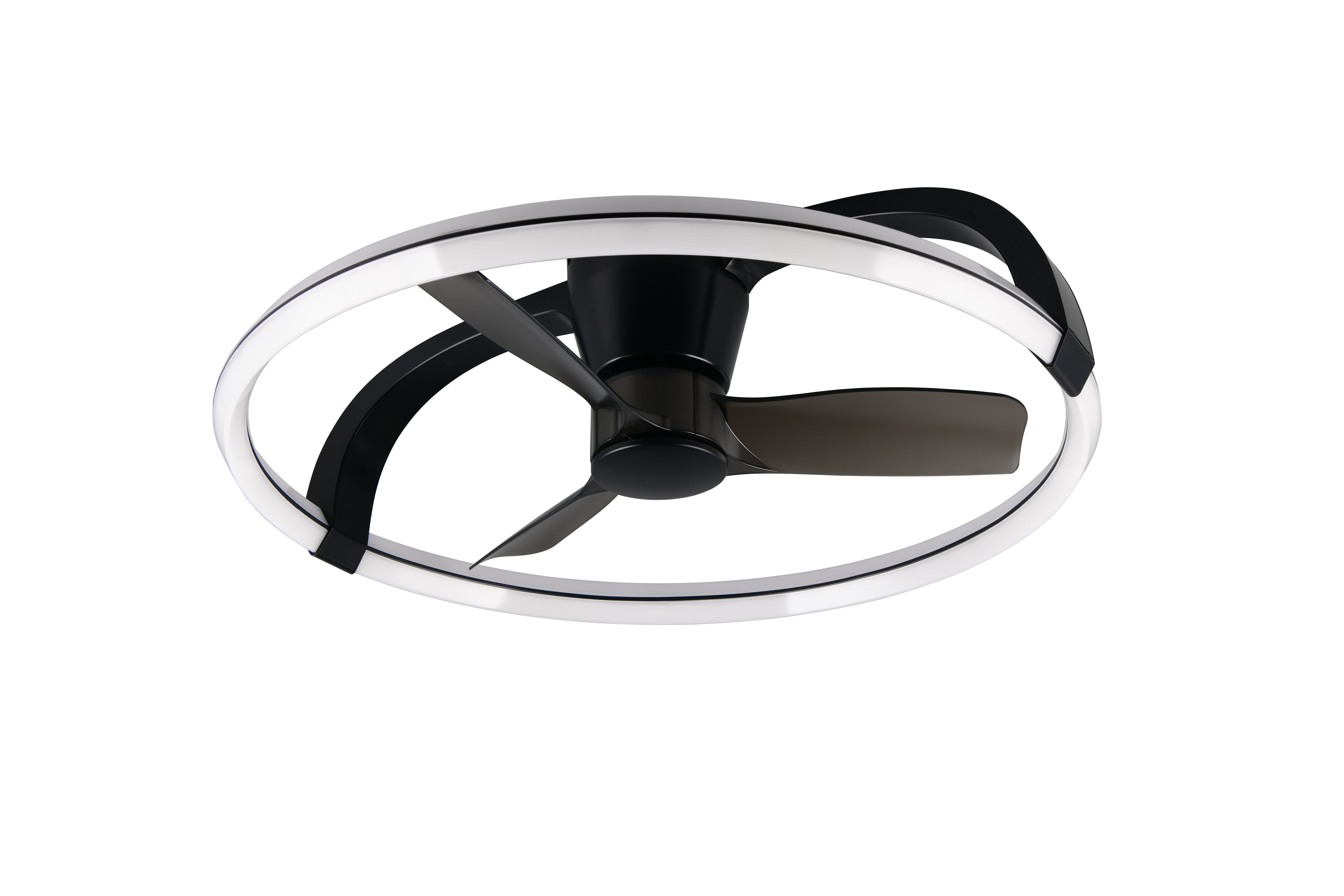 Trio lighting plafond ventilator Stockholm led, zwart