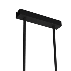 Qazqa hanglamp Bold led, zwart