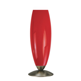 Old timer light  tafellamp Vaas, rood glas