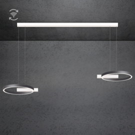 Escale hanglamp Midnight double led · 40 cm (174 cm) Funk wit-antraciet